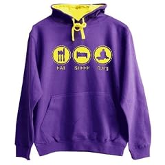 COLOUR EDITION EAT SLEEP DJ DEEJAY DISCJOCKEY DISCO MUSIK 2-FARB-Kapuzen-Sweat-Shirt