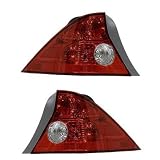 04 05 Honda Civic 2-Door Coupe Taillight Taillamp Pair by Aftermarket