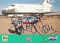 AUTOGRAPHED Richard Petty 1992 MPA Food Lion Rare Promo Card USA 1986 SPACE SHUTTLE (#43 STP Racing) Vintage Signed Collectible NASCAR Trading Card with COA
