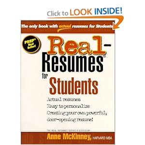 Real-Resumes for Students - Anne McKinney