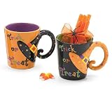Set Of 2 Halloween Trick Or Treat Mugs/Cups Great Party Favors