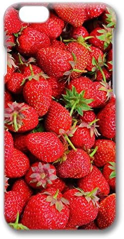 iPhone 6 Case, CUSTSIGNER 3D Surrounded Print Series Polycarbonate Scratch-Resistant Perfect Fit Anti-Slip Good Grip Case For iPhone 6(4.7) Matte Feel Surface Design Strawberries