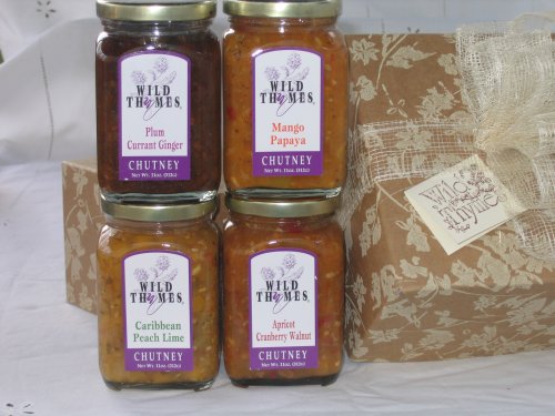 Wild Thymes Deluxe Chutney Sampler Gift Box by Wild Thymes Farm, Inc.