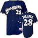 Prince Fielder Majestic Alternate Authentic Onfield Cool Base Milwaukee Brewers Jersey