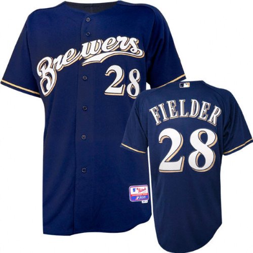 Prince Fielder Majestic Alternate Authentic Onfield Cool Base Milwaukee Brewers Jersey