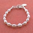 The Silver Co. Freshwater Pearl Bracelet Size: Small