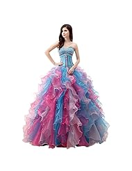  Sweetheart  Lace-Up Organza/Satin  Ball Gown Quinceanera Dress  With a Bow(s)