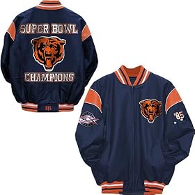 G-III Chicago Bears Commemorative Super Bowl Leather Jacket