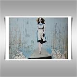 BANKSY TRIBUTE THE CATWALK FRAMED A2 CANVAS ART PRINT