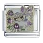 Fairy With Rhinestone Flowers Italian Charm