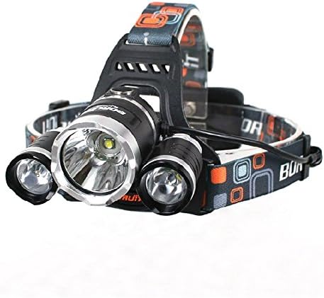 Nicequip Jopuzia® Waterproof LED Headlamp, 4 Modes 3 X CREE XM-L T6 LED 5000 Lumens Headlamp Hands-free Head Flashlight Lamp For Camping Fishing Hiking Jogging Bicycling Traveling Reading (RJ-3000)