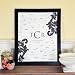 Damask Personalized Monogram Canvas Signature Guest Book (Black) (22.5H x 18.5W x 4D)