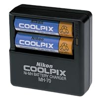 Nikon Battery and MH-70 Charging Kit for Coolpix 2100/2200/3100/3200/4100/4600/5600/7600 Digital Cameras