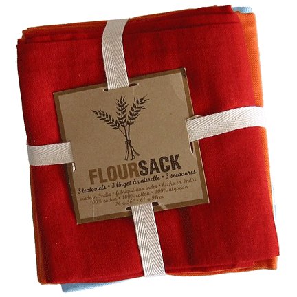 Childrens Toyshop  Kitchen & Housewares : Floursack Towels - Cayenne Series