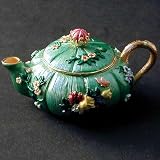 PUMPKIN TEAPOT - ENAMEL PUMPKIN TEAPOT