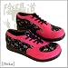 Onmyodo Neko Women's Lace-up Sneaker Hot Pink/Cat Print