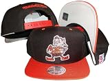 Cleveland Browns Brown/Orange Two Tone Snapback Adjustable Plastic Snap Back Hat / Cap