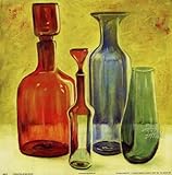 IMAGE OF Murano Glass II MUSEUM WRAP CANVAS Print With Added Heavy BRUSHSTROKES Patricia Pinto 12x12