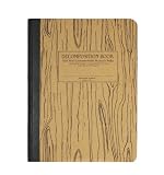 Michael Roger Woodgrain Decomposition Book, 7.5 inches x 9.75 inches, Kraft Brown with Black Printing (1401519253)