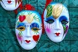 Wallmonkeys Peel and Stick Wall Decals - Venetian Masks - 24