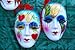 Wallmonkeys Peel and Stick Wall Decals - Venetian Masks - 24