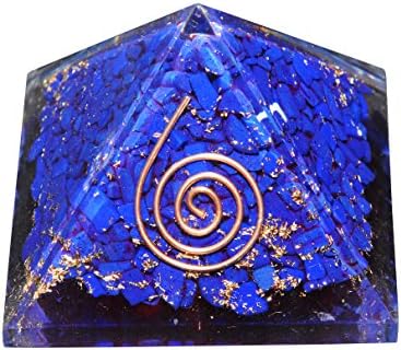 Orgone Energy Gemstone Pyramid and Pendant Set - Healing EMF Protection (Lapis Lazuli)