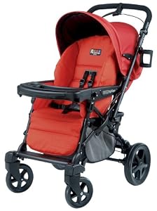 Peg Perego Uno Convertible Carriage to Stroller System in Tango