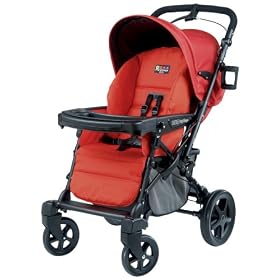 Peg Perego Uno Convertible Carriage to Stroller System in Tango