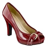 Women's Mossimo Danae Buckle Pumps - Red