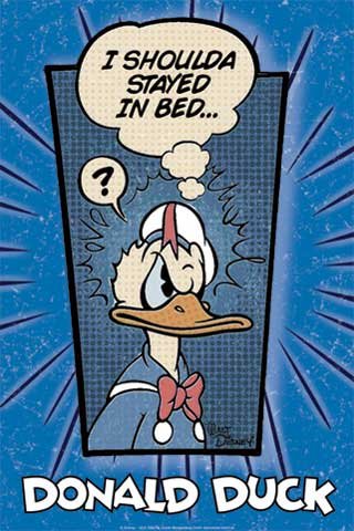 Empire 19974 Donald Duck - In Bed, Poster ca. 91,5 x 61 cm Preisvergleich