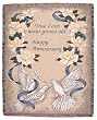 Happy Anniversary Tapestry Throw Blanket 60" x 50"