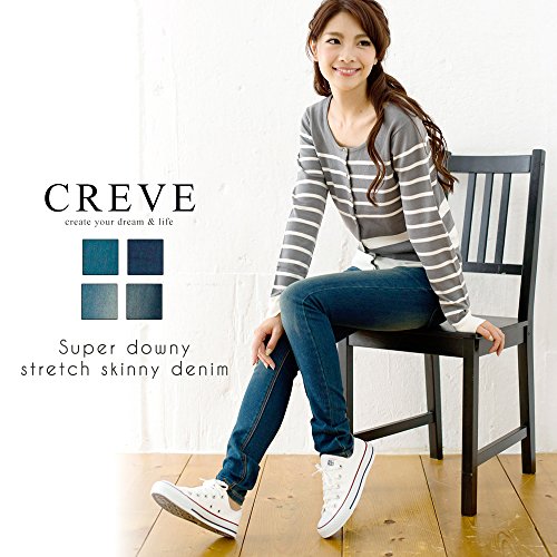 裏起毛 デニムストレッチスキニーパンツ 暖パン ss-01w