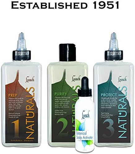 Loesch Naturals Hair Maintenance System Kit (Level 2), intermediate kit for progressive hair loss or late-starters.