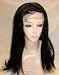 100% INDIAN REMY HUMAN HAIR 18" SILKY STRAIGHT FRONT LACE WIG #1