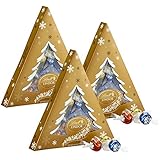 Lindor Lindt Assorted Chocolate Tree Gift Box, 3 Count