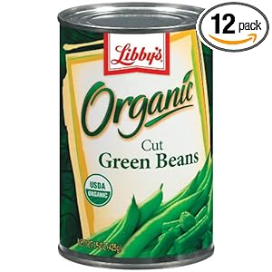 Libby's Organic Cut Green Beans, 14.5-Ounces Cans (Pack of 12)