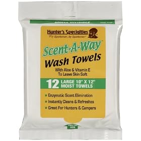 Hunter's Specialties Scent-A-Way Odorless Wash Towels by
