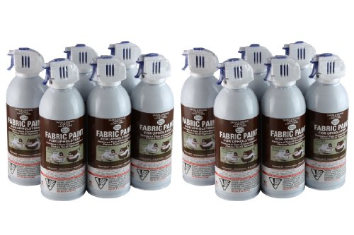 Simply Spray Upholstery Fabric Spray Paint 8 Oz. Can 12 Pack Saddle Brown