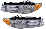 QP P111G/H-a Pontiac Grand Prix Passenger/Driver Lamp Assembly Headlight 2-pc Pair