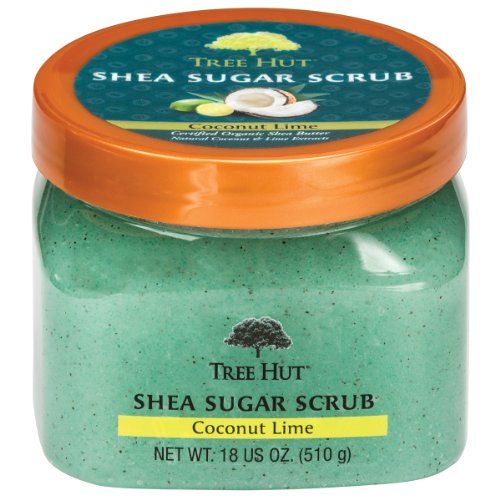 搓澡这件事儿：TREE HUT Shea Sugar Scrub 身体磨砂膏 青柠椰子味