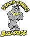 Stand Strong Bulldogs Temporary Tattoos