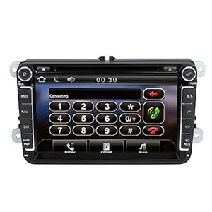 Rupse For VW Series of Passat Golf Scriocco Touran Jetta EOS Seat Octavia Fabia Indash DVD GPS Navigation With 8 inches touch screen PIP tooth Phonebook Auto radio on sale