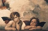 Angels by Raffael Tapestry (43 in x 28 in) (109 cm x 70 cm)
