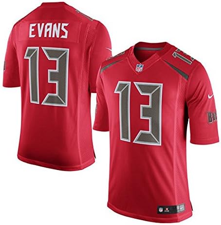 Mike_13#_Mens_Evans Tampa Bay Rush_Limited Jersey Red Large