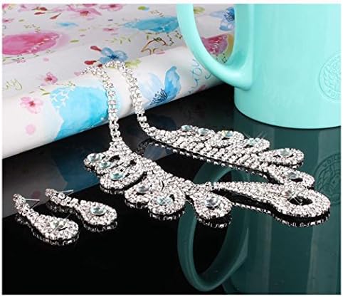 New Wedding Bridal Rhinestone Jewelry Necklace Earrings Jewelry Set Peacock FW1