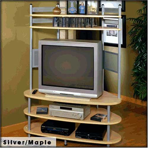 Kitchen: Apollo Entertainment Center In Silver/Maple Finish By Studio RTA