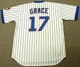 MARK GRACE Chicago Cubs 1988 Majestic Cooperstown THROWBACK Home Baseball Jersey, LARGE