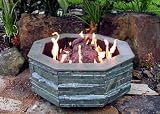 FireScapes Beiji- Natural Gas Green Designer Outdoor Fire Pit / Fireplace - Propane Gas