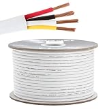 14AWG CL2 Rated 4 Conductor Loud Speaker Cable 250ft For In-Wall Installation