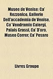 Muse de Venise: CA' Rezzonico, Gallerie Dell'accademia de Venise, CA' Vendramin Calergi, Palais Grassi, CA' D'Oro, Museo Correr, CA' P-